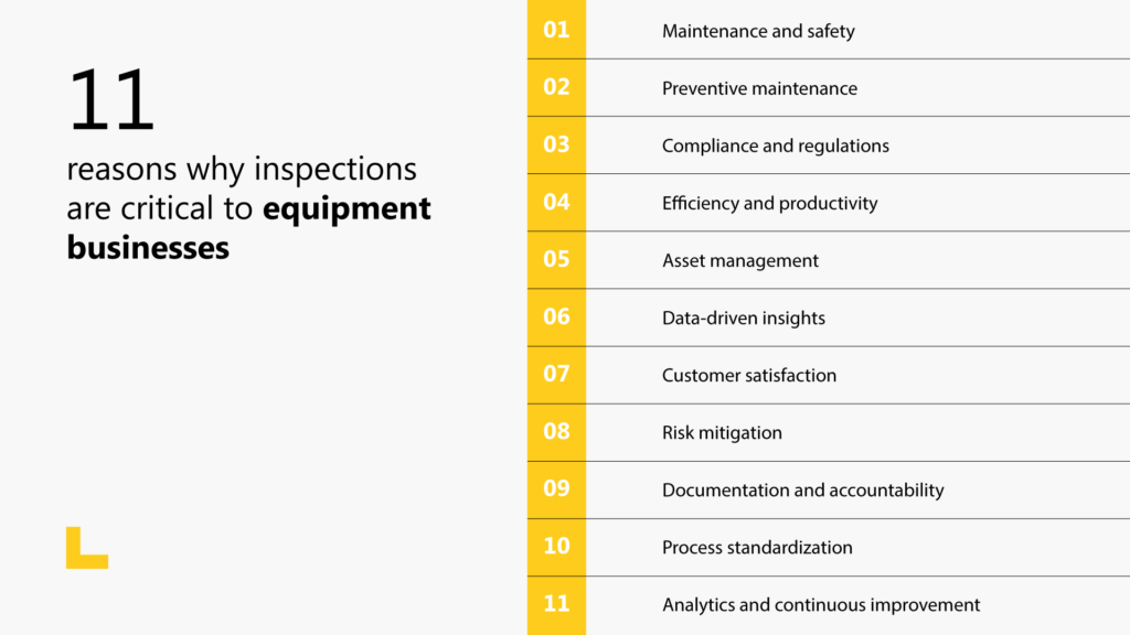 From checkpoints to transformation: A dive into equipment inspection processes with A365 1